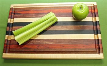 Board #965 Exotic Hardwood Cutting Board 18 1/4" x 11 1/2" x 1 1/8" - $59.99